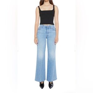 Mother Tomcat Roller Skimp Wide-Leg Jeans